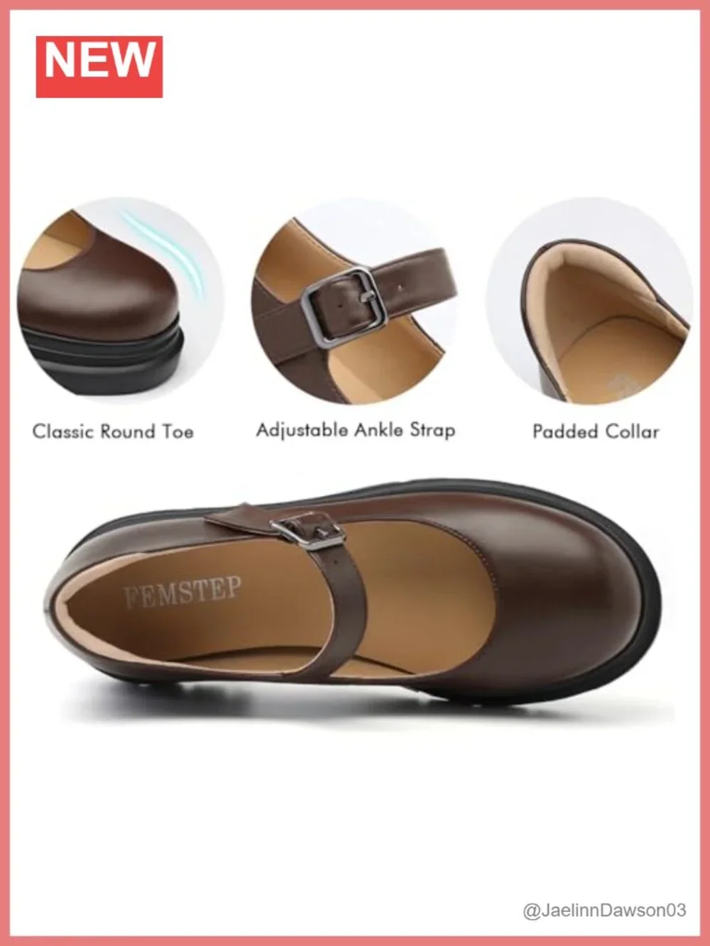 Women's Chunky Platform Mary Jane Heels Pumps 2.36